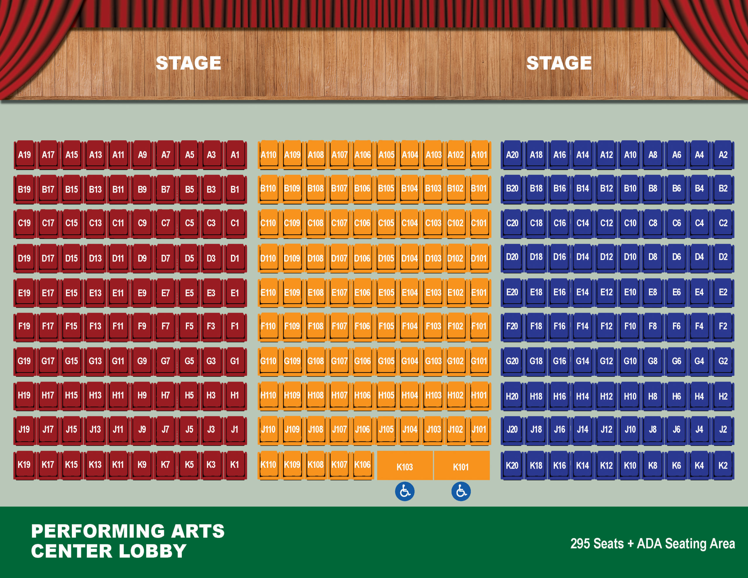 Venue Seating Chart PAC 2021 Tarpon Arts